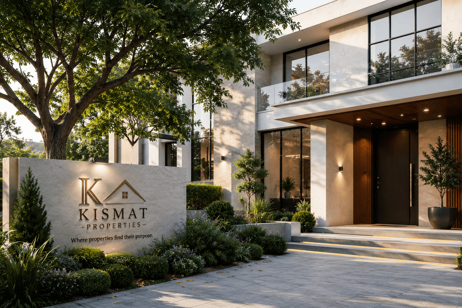 Modern managed residential property